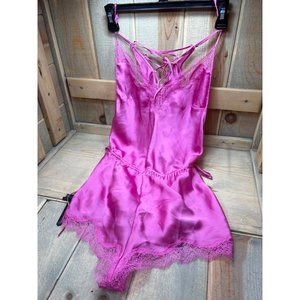 NWT Victorias Secret Sext Satin Teddy Romper Medium M 170/96A